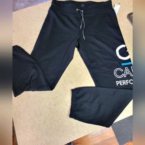 Calvin Klein CK performance athletic pants-black/white logo